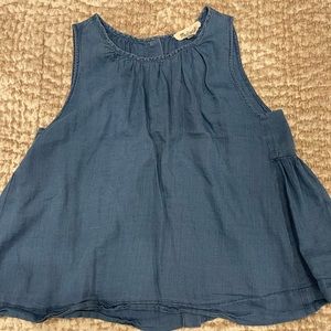 Madewell chambray tank top